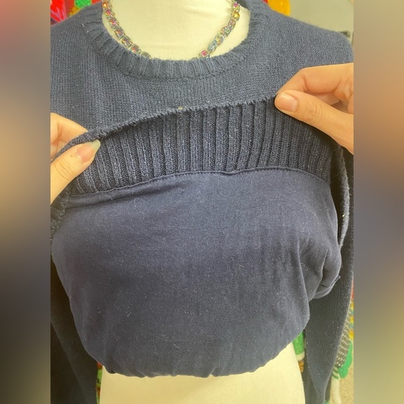 Jalu Aurtia Christmas Tree Sweater - Sz.M double layers/thick sweater - Picture 4 of 5